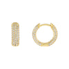 Gold Pavé Mini Huggie Earring - Adina Eden's Jewels