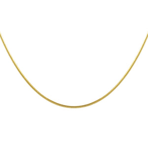 Gold / 16" Thin Snake Chain Necklace - Adina Eden's Jewels