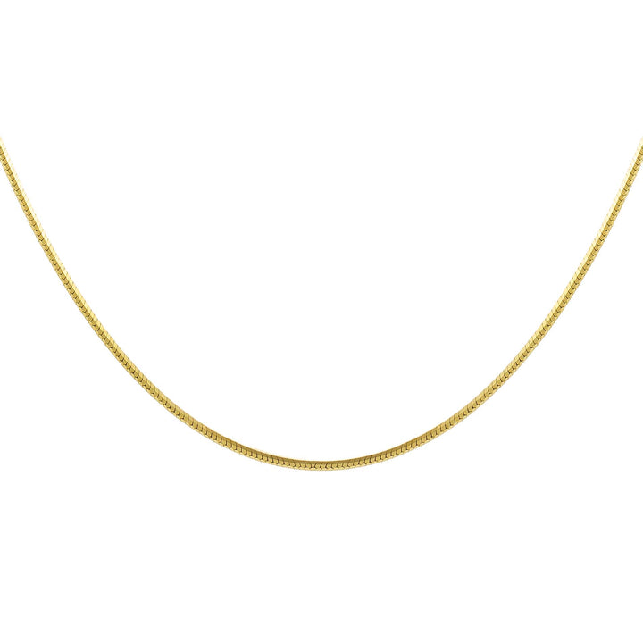 Gold / 16" Thin Snake Chain Necklace - Adina Eden's Jewels