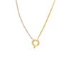 Gold Tennis X Box Link Toggle Necklace - Adina Eden's Jewels