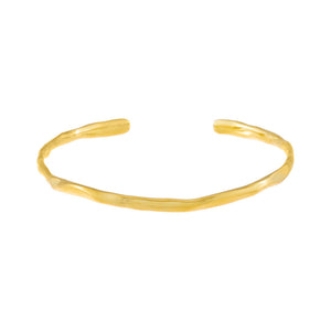 Gold Textured Bangle - Adina Eden's Jewels