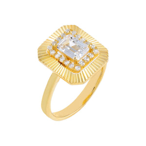  CZ Illusion Baguette Ring - Adina Eden's Jewels