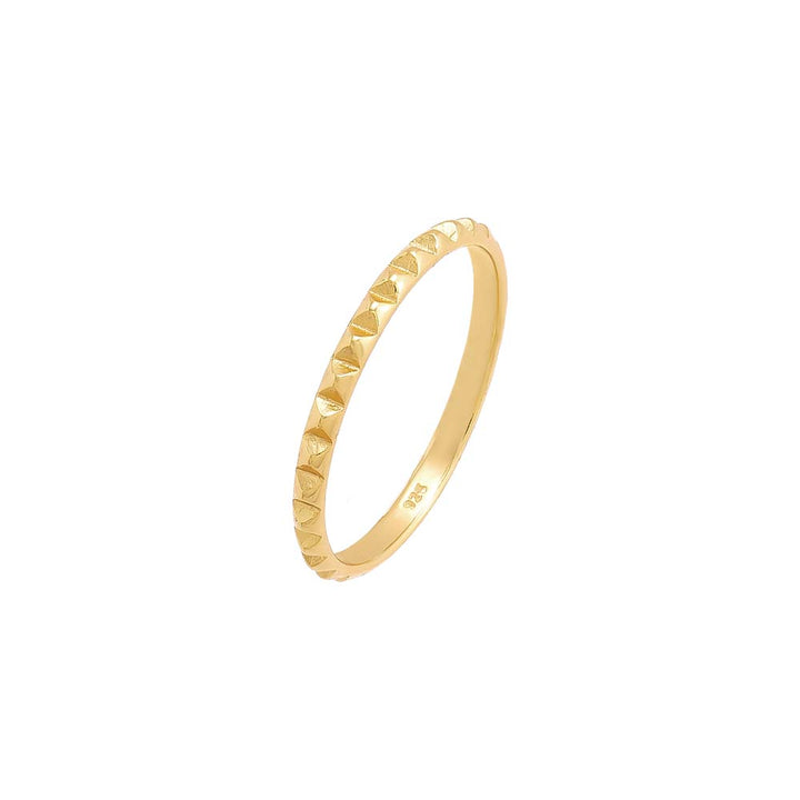 Gold / 5 Solid Spiked Eternity Ring - Adina Eden's Jewels