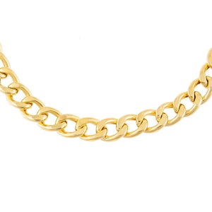  Hollow Chunky Curb Chain Choker - Adina Eden's Jewels