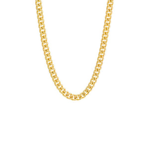 Gold / 16IN Medium Cuban Link Necklace - Adina Eden's Jewels