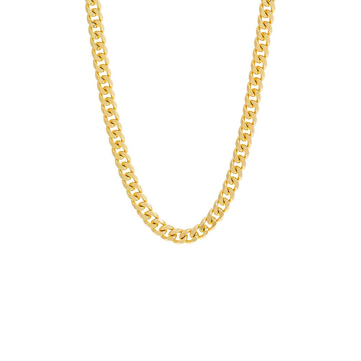 Gold / 16IN Medium Cuban Link Necklace - Adina Eden's Jewels