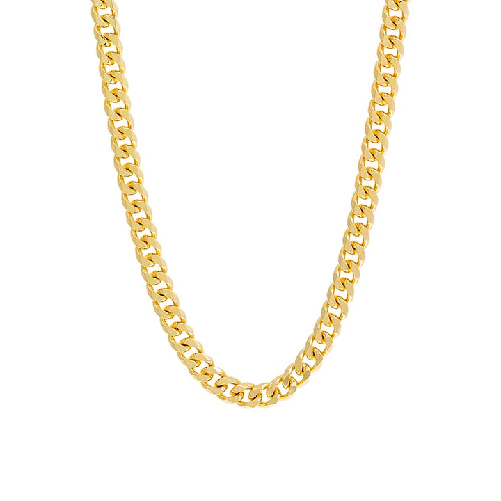 Gold / 20IN Men's Medium Cuban Link Necklace - Adina Eden's Jewels