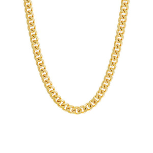 Gold / 20IN Men's Chunky Cuban Link Necklace - Adina Eden's Jewels