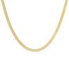 14K Gold / 3 MM / 15” Liquid Herringbone Necklace 14K - Adina Eden's Jewels