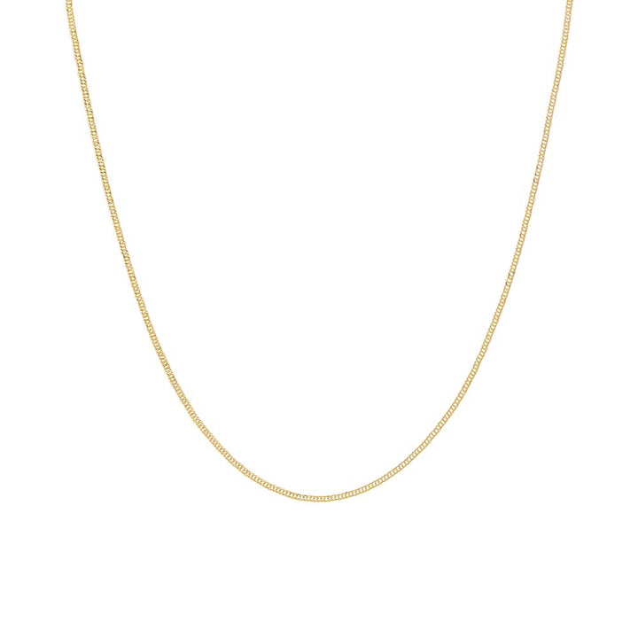14K Gold / 18" Flat Wheat Chain Necklace 14K - Adina Eden's Jewels