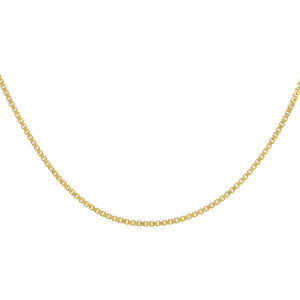 Gold Box Chain Necklace - Adina Eden's Jewels