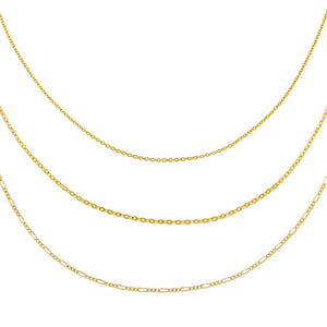 Gold Vintage Chain Necklace Combo Set - Adina Eden's Jewels