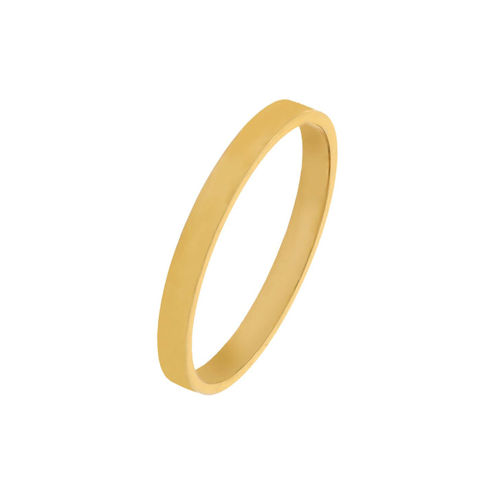 14K Gold / 6 Solid Thin Band 14K - Adina Eden's Jewels