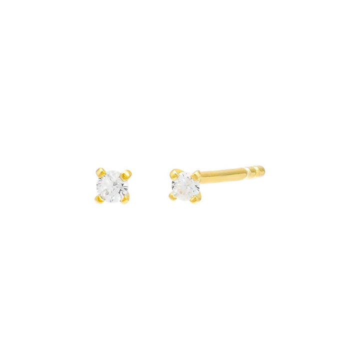 Gold Tiny CZ Stud Earring - Adina Eden's Jewels