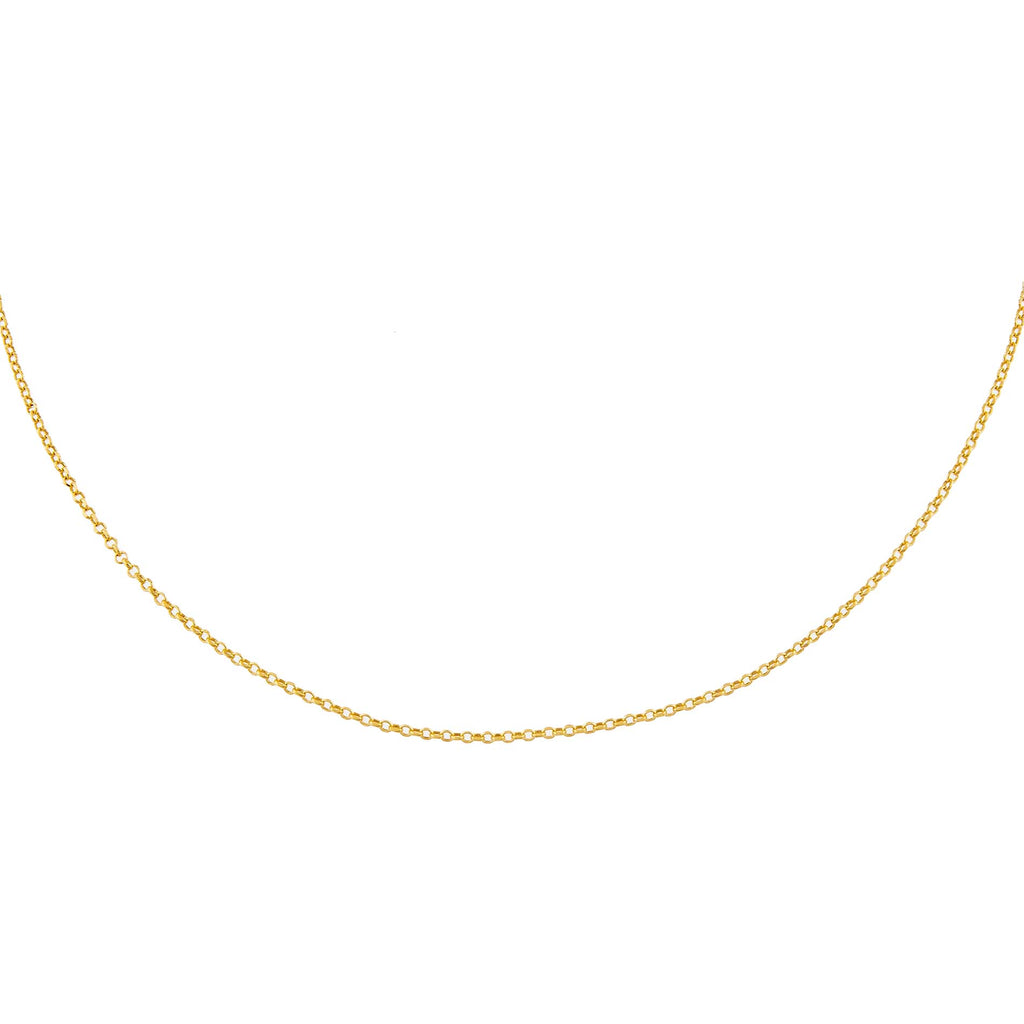 14K Gold / 16" Dainty Chain Necklace 14K - Adina Eden's Jewels