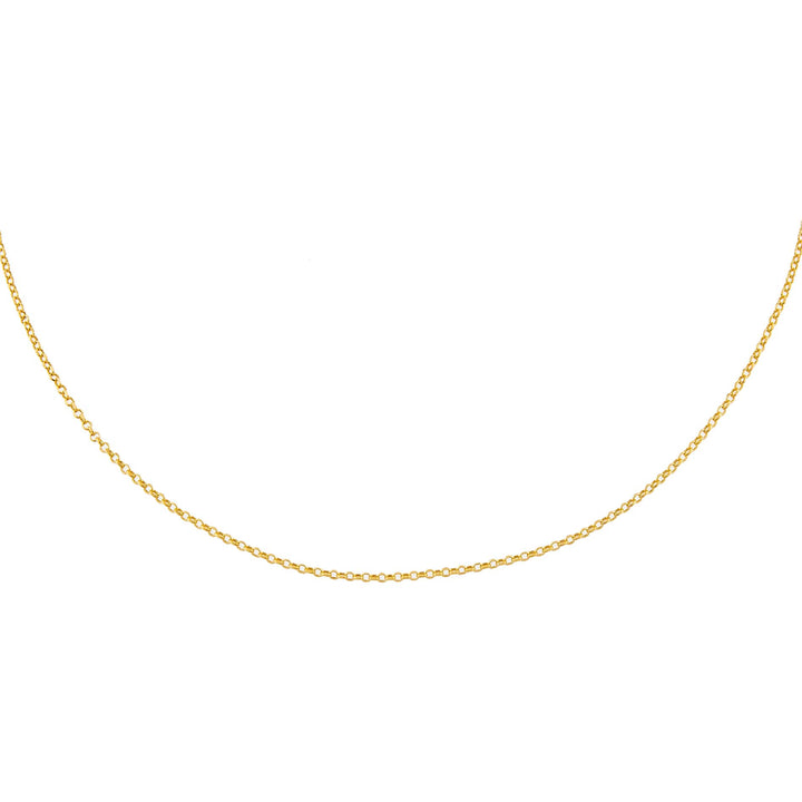 14K Gold / 16" Dainty Chain Necklace 14K - Adina Eden's Jewels