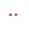 Sapphire Pink CZ Colored Gemstone Stud Earring - Adina Eden's Jewels