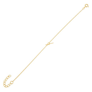 Gold Thin Chain Toggle Bracelet - Adina Eden's Jewels