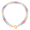  Pastel Colored Chain Link Toggle Choker - Adina Eden's Jewels