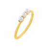 Pearl White / 5 Triple Pearl Ring - Adina Eden's Jewels