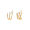 Gold Teardrop Cage Stud Earring - Adina Eden's Jewels
