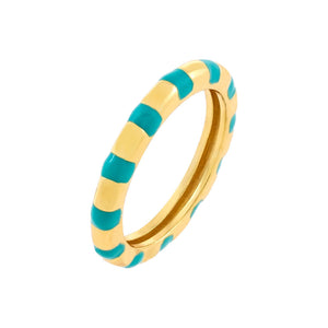 Turquoise / 6 Enamel Band - Adina Eden's Jewels