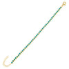 Turquoise / 3 MM CZ Bezel Bracelet - Adina Eden's Jewels