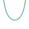 Turquoise Summer Colored Three Prong Tennis Necklace - Adina Eden's Jewels
