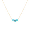 Turquoise Turquoise Triple Flower Necklace - Adina Eden's Jewels