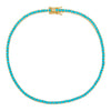 Turquoise Turquoise Colored Tennis Anklet - Adina Eden's Jewels