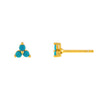 Turquoise Mini Turquoise Cluster Stud Earring - Adina Eden's Jewels