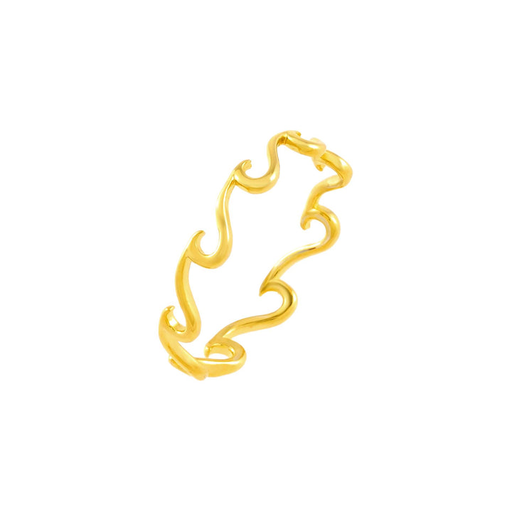 Gold / 6 Wavey Ring - Adina Eden's Jewels