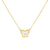 Gold CZ Illusion Butterfly Necklace - Adina Eden's Jewels