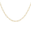 14K Gold Wire Diamond Cut Link Necklace 14K - Adina Eden's Jewels