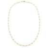  Wire Diamond Cut Link Necklace 14K - Adina Eden's Jewels