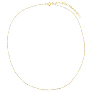  Colored Enamel Bead Necklace - Adina Eden's Jewels