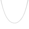 White / 3 MM Colored Enamel Rope Chain Necklace - Adina Eden's Jewels