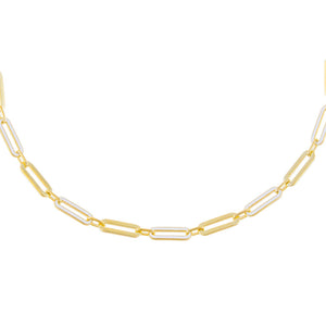  Pastel Enamel Oval Link Necklace - Adina Eden's Jewels