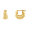 14K Gold Chunky Huggie Earring 14K - Adina Eden's Jewels