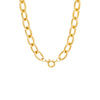 Gold Toggle Oval Link Necklace - Adina Eden's Jewels