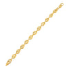 Gold / 8 MM Puff Mariner Link Bracelet - Adina Eden's Jewels