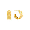 Gold Wrist Watch Hoop Earring - Adina Eden's Jewels