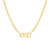 Gold Men's Gothic Year Necklace - Adina Eden's Jewels