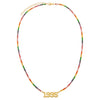  Year Nameplate Rainbow Tennis Necklace - Adina Eden's Jewels