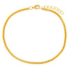 Yellow Colored Enamel Rope Chain Anklet - Adina Eden's Jewels
