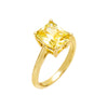 Topaz Yellow / 6 Gemstone Engagement Ring - Adina Eden's Jewels