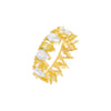 Yellow / 6 Colored Pear Shaped Eternity Band - Adina Eden's Jewels