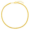 Yellow Pastel Colored Thin Tennis Anklet - Adina Eden's Jewels