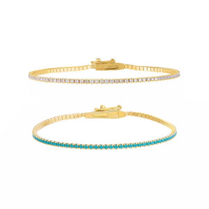 Turquoise Classic With A Twist Bracelet Combo Set - Adina Eden's Jewels