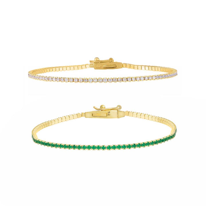 Emerald Green Classic With A Twist Bracelet Combo Set - Adina Eden's Jewels